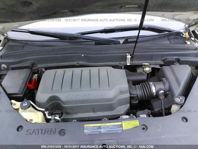 5GZER23798J112977 - 2008 SATURN OUTLOOK XR თეთრი ფოტო 10