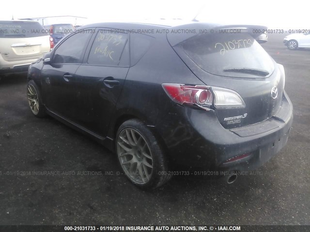 JM1BL1L38C1500272 - 2012 MAZDA SPEED 3 BLACK photo 3