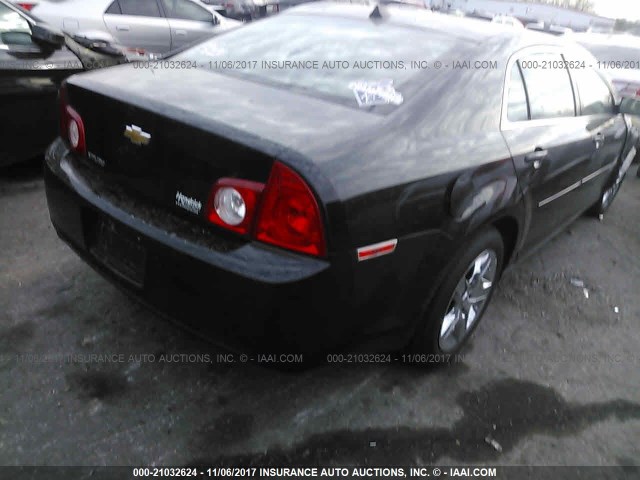 1G1ZB5E02CF300690 - 2012 CHEVROLET MALIBU LS 黑色 照片 4