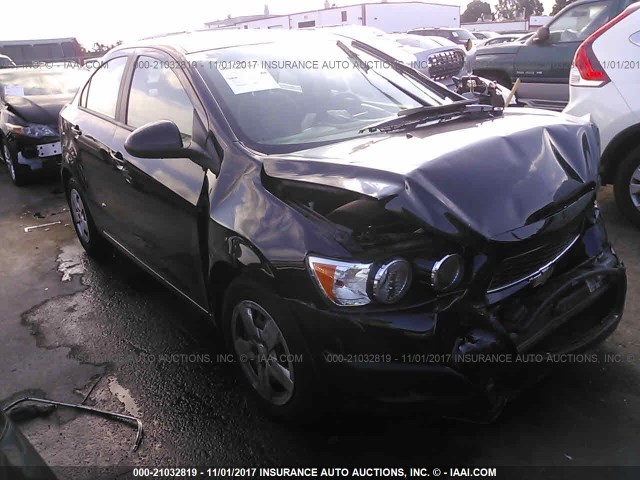 1G1JA5SHXG4164188 - 2016 CHEVROLET SONIC LS შავი ფოტო 1