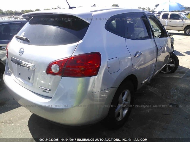 JN8AS5MV8CW358065 - 2012 NISSAN ROGUE S/SV SILVER photo 4