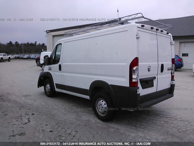 3C6TRVNG4GE107647 - 2016 RAM PROMASTER 1500 1500 STANDARD WHITE photo 3