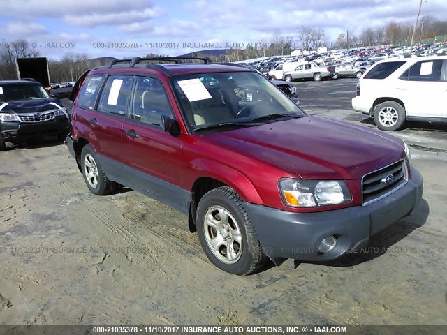 JF1SG63624H740265 - 2004 SUBARU FORESTER 2.5X RED photo 1