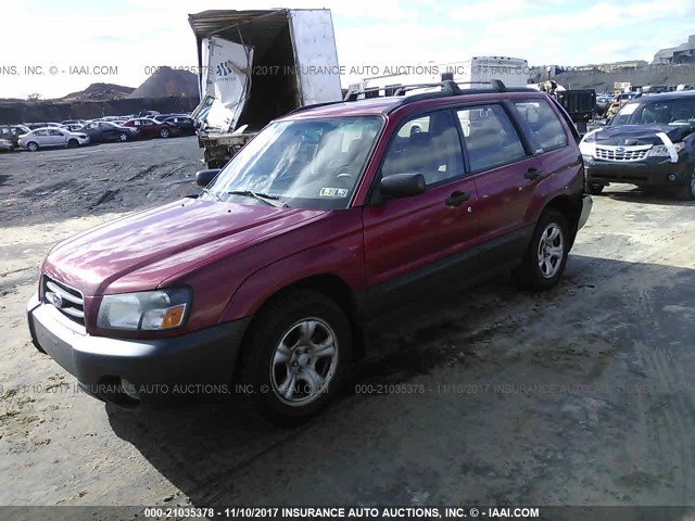 JF1SG63624H740265 - 2004 SUBARU FORESTER 2.5X RED photo 2