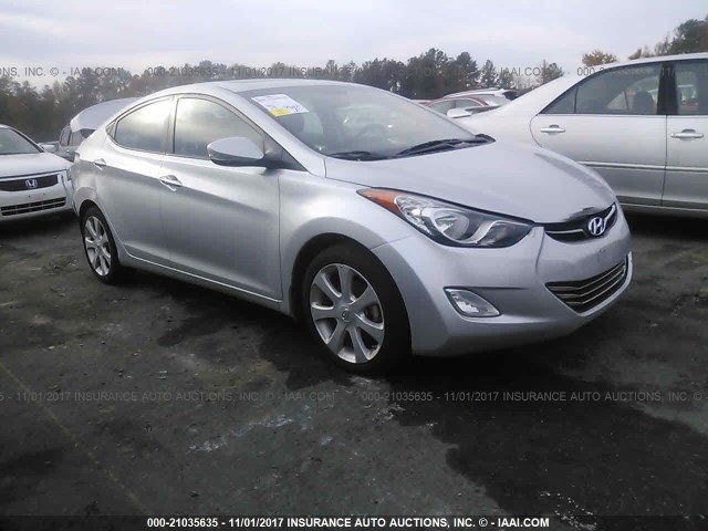 KMHDH4AE2DU844854 - 2013 HYUNDAI ELANTRA GLS/LIMITED SILVER photo 1