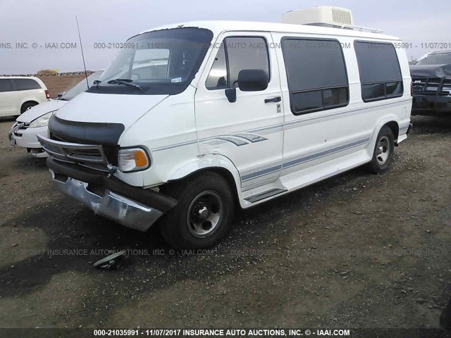 2B6HB21Z0TK148825 - 1996 DODGE RAM VAN B2500 WHITE photo 2