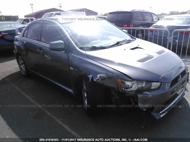 JA3AW56V68U051461 - 2008 MITSUBISHI LANCER EVOLUTION MR GRAY photo 1