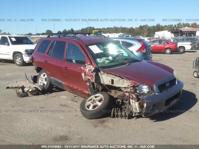 KM8SC73D84U789743 - 2004 HYUNDAI SANTA FE GLS/LX RED photo 1