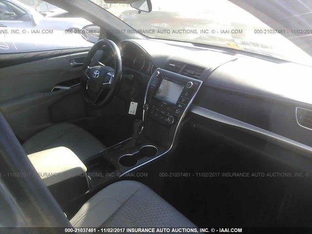 4T1BF1FK9FU077002 - 2015 TOYOTA CAMRY LE/XLE/SE/XSE BLACK photo 5