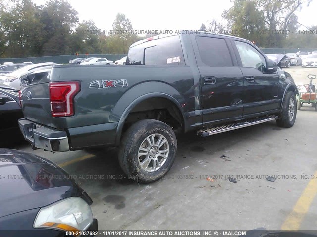 1FTEW1EP0FFB79176 - 2015 FORD F150 SUPERCREW BLACK photo 4