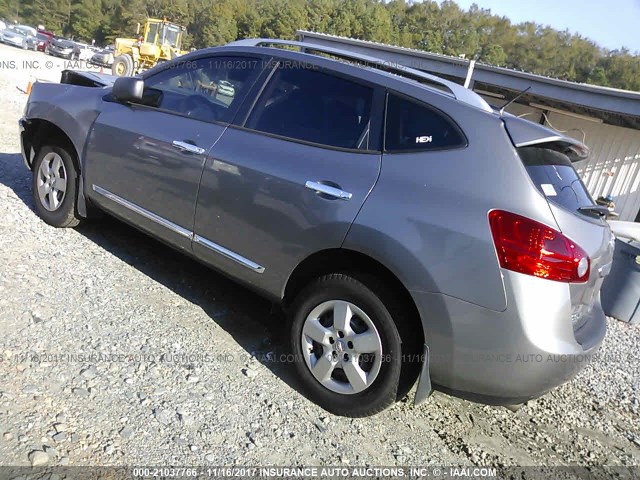 JN8AS5MT2FW664956 - 2015 NISSAN ROGUE SELECT S GRAY photo 3