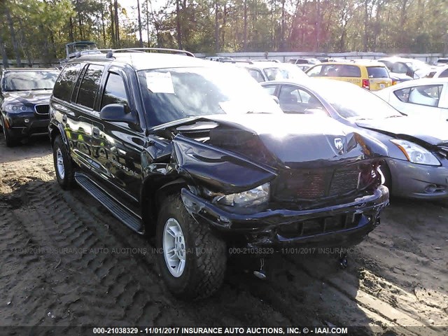 1B4HS28Z51F638168 - 2001 DODGE DURANGO BLACK photo 1