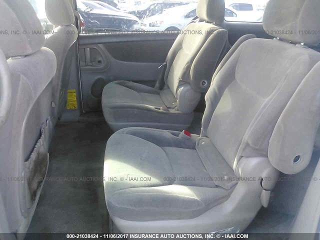 5TDZA23C25S304019 - 2005 TOYOTA SIENNA CE/LE WHITE photo 8