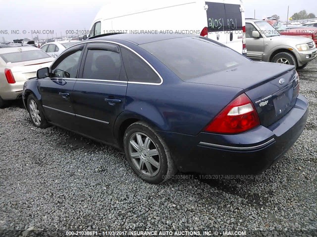 1FAFP25176G146775 - 2006 FORD FIVE HUNDRED LIMITED BLUE photo 3