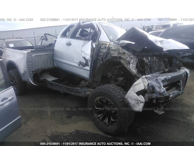 1N6AA06C08N313337 - 2008 NISSAN TITAN XE/SE/LE/PRO-4X GRAY photo 1