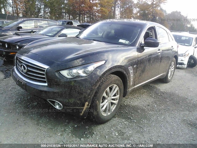 JN8CS1MW6GM750585 - 2016 INFINITI QX70 BLACK photo 2