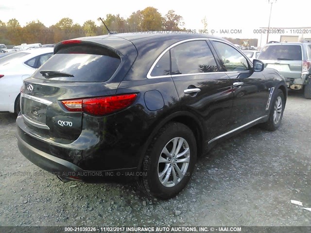 JN8CS1MW6GM750585 - 2016 INFINITI QX70 BLACK photo 4