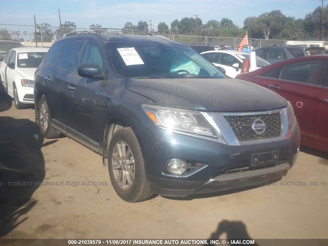 5N1AR2MN5EC734159 - 2014 NISSAN PATHFINDER S/SV/SL/PLATINUM 深蓝色 照片 1