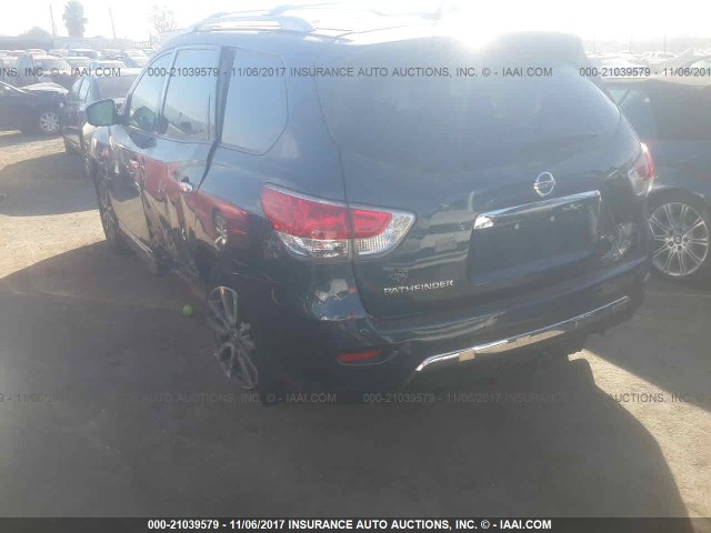 5N1AR2MN5EC734159 - 2014 NISSAN PATHFINDER S/SV/SL/PLATINUM 深蓝色 照片 3