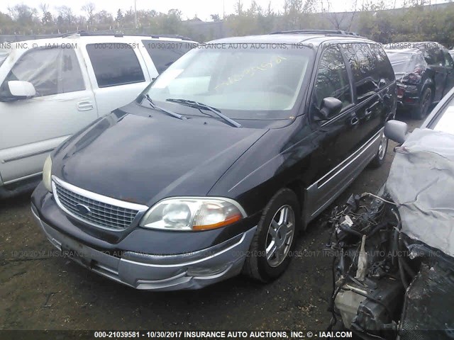 2FMZA53453BA66140 - 2003 FORD WINDSTAR SEL BLACK photo 2