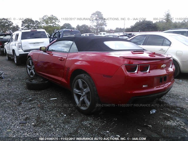 2G1FK3DJ6C9191404 - 2012 CHEVROLET CAMARO 2SS RED photo 3