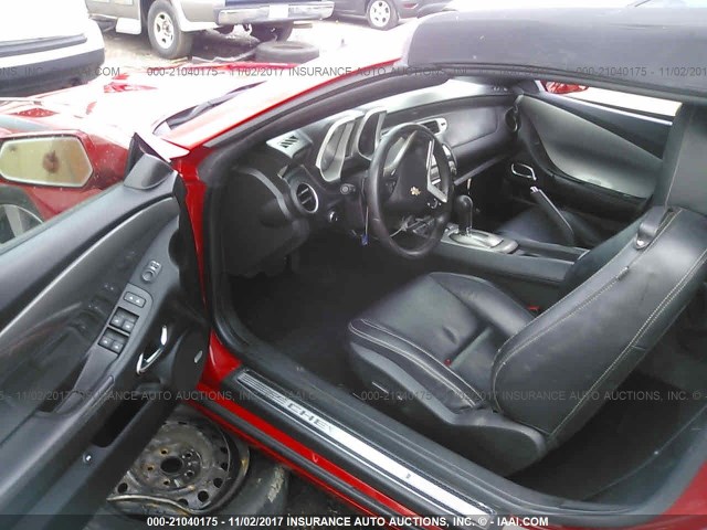 2G1FK3DJ6C9191404 - 2012 CHEVROLET CAMARO 2SS RED photo 5