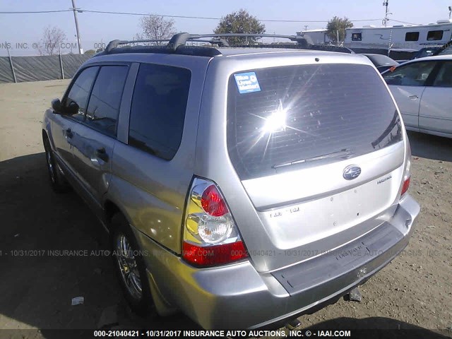 JF1SG63627H701518 - 2007 SUBARU FORESTER 2.5X/SPORTS 2.5X SILVER photo 3