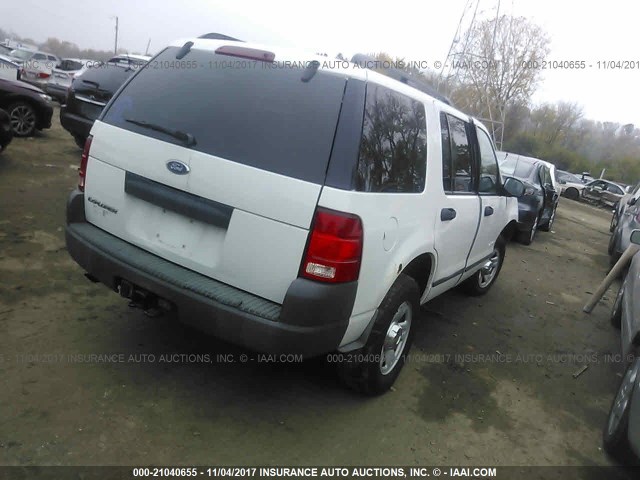 1FMZU72K74UB95091 - 2004 FORD EXPLORER XLS/XLS SPORT WHITE photo 4