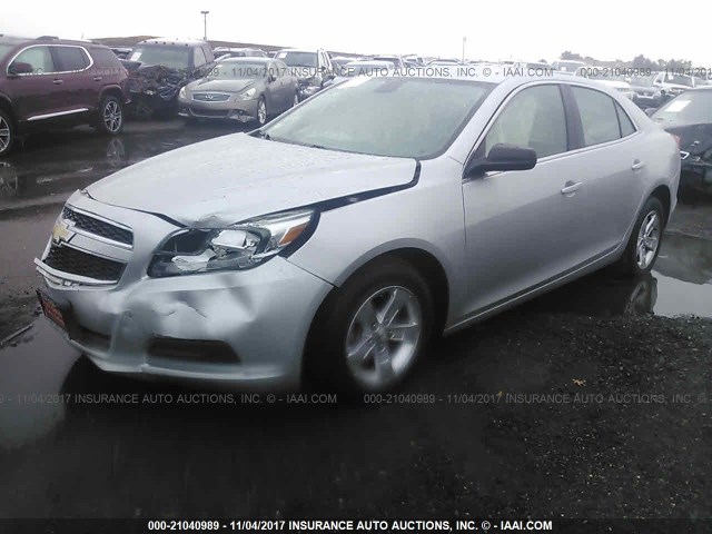 1G11A5SA1DF227813 - 2013 CHEVROLET MALIBU LS ვერცხლისფერი ფოტო 2