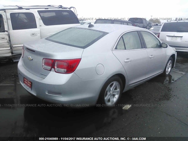 1G11A5SA1DF227813 - 2013 CHEVROLET MALIBU LS ვერცხლისფერი ფოტო 4