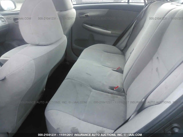 JTDBU4EE2B9152756 - 2011 TOYOTA COROLLA S/LE GRAY photo 8