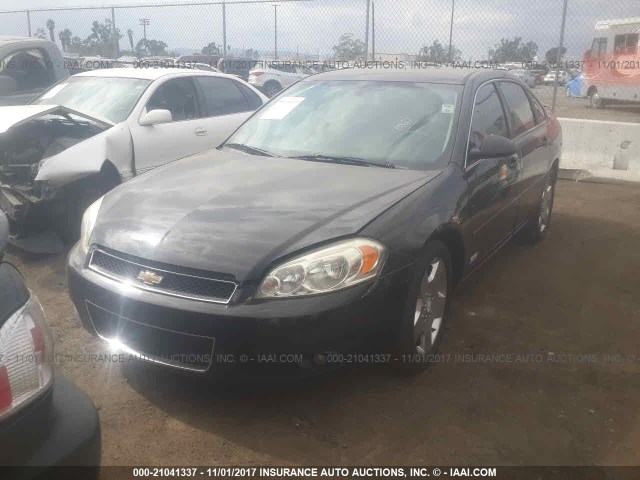 2G1WD58C069150000 - 2006 CHEVROLET IMPALA SUPER SPORT BLACK photo 2