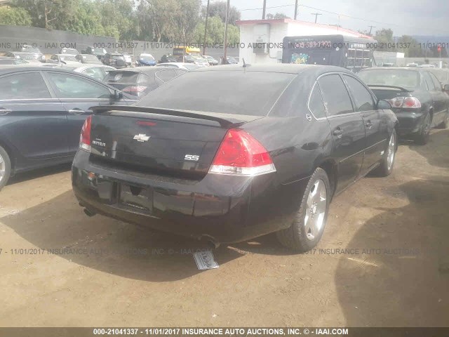 2G1WD58C069150000 - 2006 CHEVROLET IMPALA SUPER SPORT შავი ფოტო 4