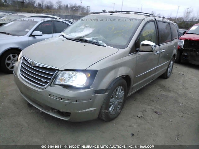 2A8HR64X98R647056 - 2008 CHRYSLER TOWN & COUNTRY LIMITED BEIGE photo 2