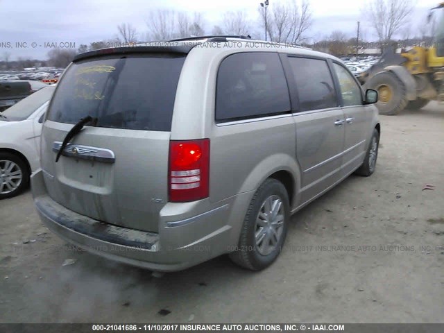 2A8HR64X98R647056 - 2008 CHRYSLER TOWN & COUNTRY LIMITED BEIGE photo 4