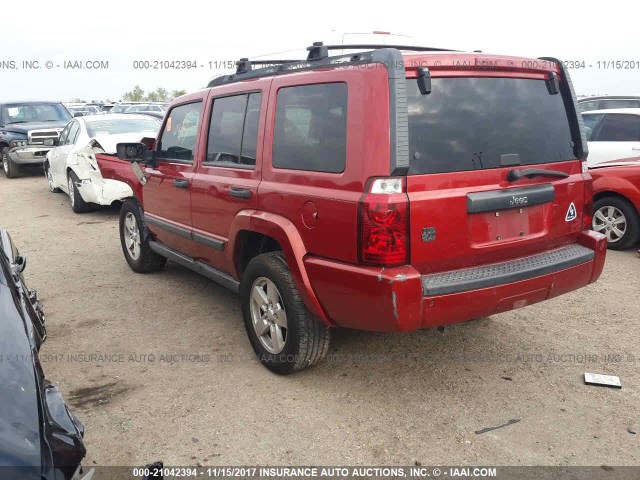 1J8HH48K16C349208 - 2006 JEEP COMMANDER 红色 照片 3