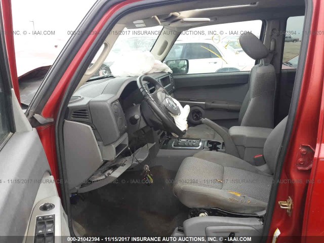 1J8HH48K16C349208 - 2006 JEEP COMMANDER 红色 照片 5
