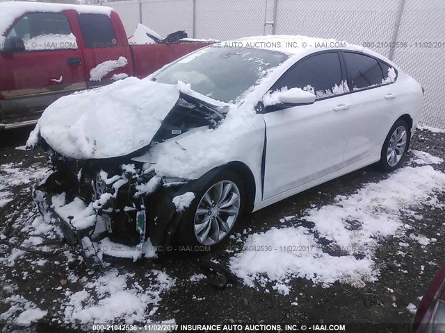 1C3CCCDG6GN114700 - 2016 CHRYSLER 200 S WHITE photo 2