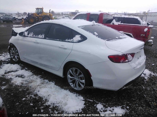 1C3CCCDG6GN114700 - 2016 CHRYSLER 200 S WHITE photo 3