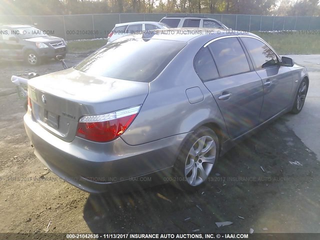 WBANW135X8CZ79308 - 2008 BMW 535 I GRAY photo 4