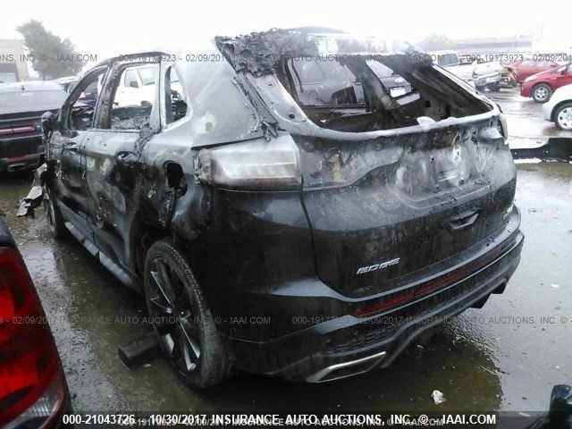 2FMTK3AP2FBB47833 - 2015 FORD EDGE SPORT BLACK photo 3