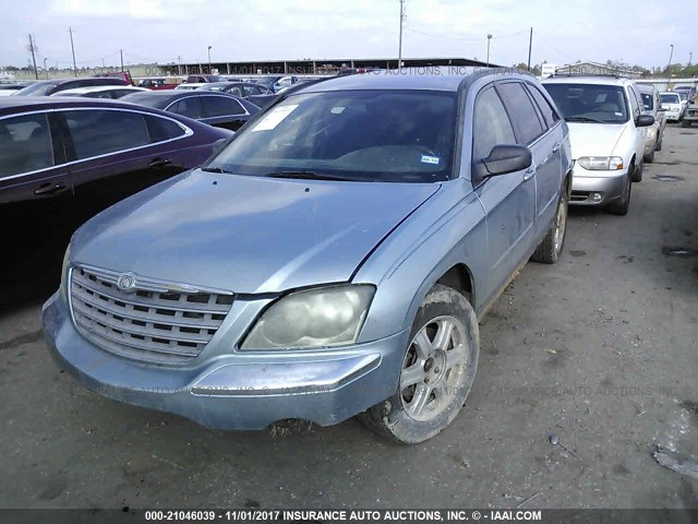 2C4GM68445R527386 - 2005 CHRYSLER PACIFICA TOURING BLUE photo 2