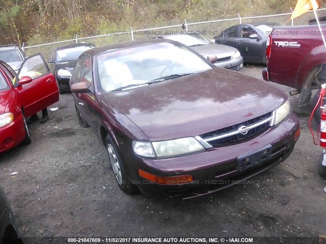 JN1CA21D5XM417112 - 1999 NISSAN MAXIMA GLE/GXE/SE MAROON photo 1