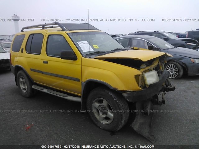 5N1ED28Y11C561951 - 2001 NISSAN XTERRA XE/SE YELLOW photo 1