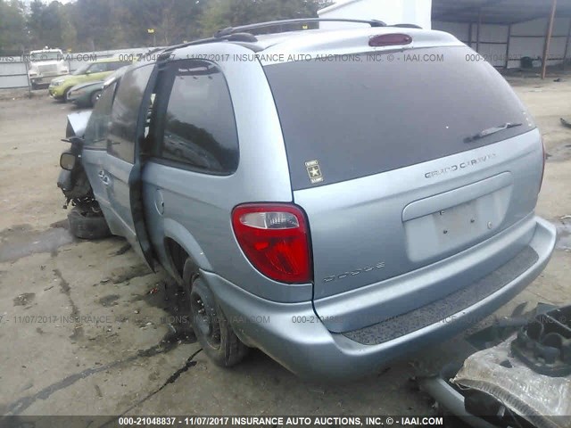 2D4GP44L36R737619 - 2006 DODGE GRAND CARAVAN SXT Light Blue photo 3