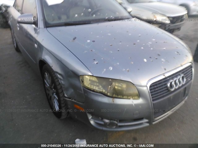 WAUAF78E16A020124 - 2006 AUDI A4 2/TURBO GRAY photo 6