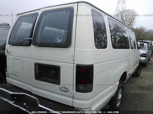 1FBJS31H1SHC14816 - 1995 FORD ECONOLINE E350 SUPER DUTY WHITE photo 4