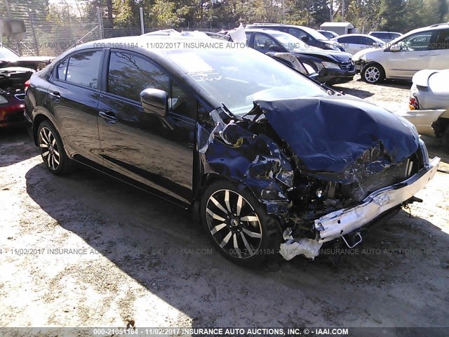 2HGFB2F97FH552400 - 2015 HONDA CIVIC EXL BLACK photo 1