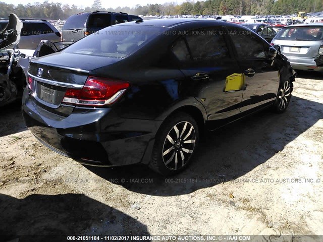 2HGFB2F97FH552400 - 2015 HONDA CIVIC EXL BLACK photo 4