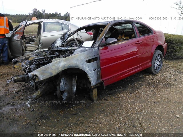 WBSBL93442JR13854 - 2002 BMW M3 RED photo 2